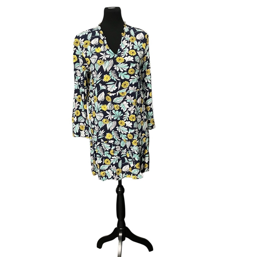 Loft Outlet long sleeve dress with drop waist, size medium petite